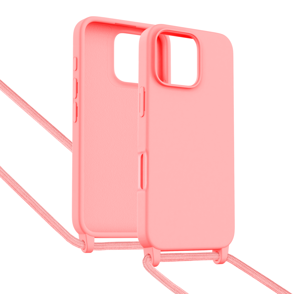 ShieldCase® ShieldCase iPhone 16 Pro Hülle mit Band (Rosa) ShieldCase® ShieldCase iPhone 16 Pro Hülle mit Band (Rosa)