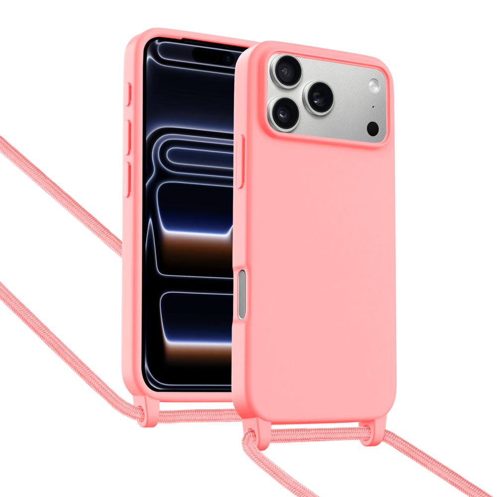 ShieldCase® ShieldCase iPhone 17 Pro Hülle mit Band (Rosa) ShieldCase® ShieldCase iPhone 17 Pro Hülle mit Band (Rosa)