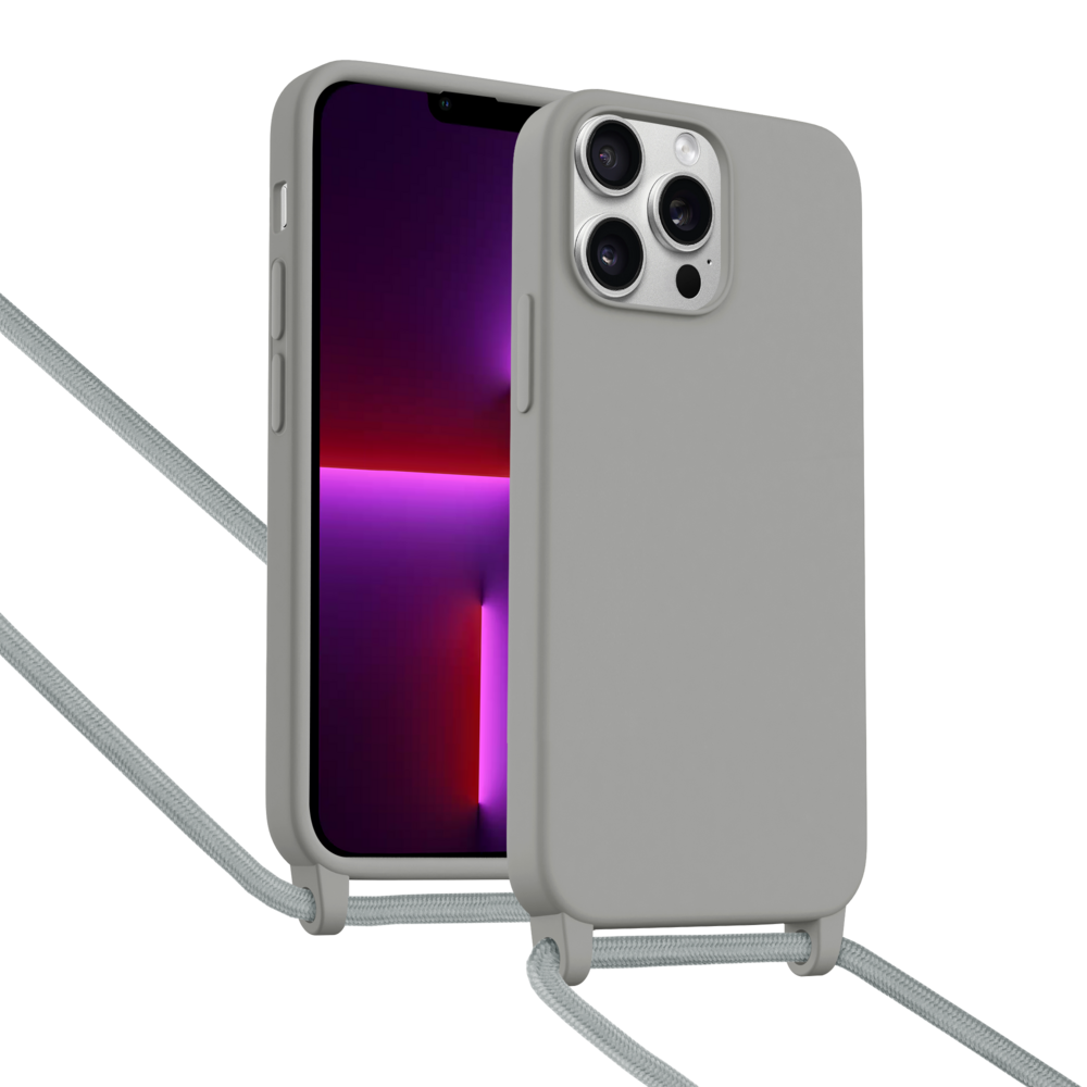 ShieldCase® ShieldCase iPhone 13 Pro Max Hülle mit Band (Grau) ShieldCase® ShieldCase iPhone 13 Pro Max Hülle mit Band (Grau)