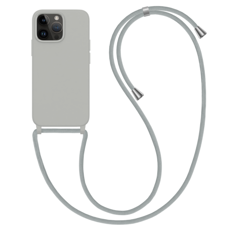 ShieldCase® ShieldCase iPhone 14 Pro Hülle mit Band (Grau) ShieldCase® ShieldCase iPhone 14 Pro Hülle mit Band (Grau)