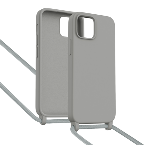 ShieldCase® ShieldCase iPhone 15 Hülle mit Band (Grau) ShieldCase® ShieldCase iPhone 15 Hülle mit Band (Grau)