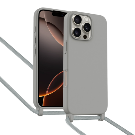 ShieldCase® ShieldCase iPhone 16 Pro Max Hülle mit Band (Grau) ShieldCase® ShieldCase iPhone 16 Pro Max Hülle mit Band (Grau)
