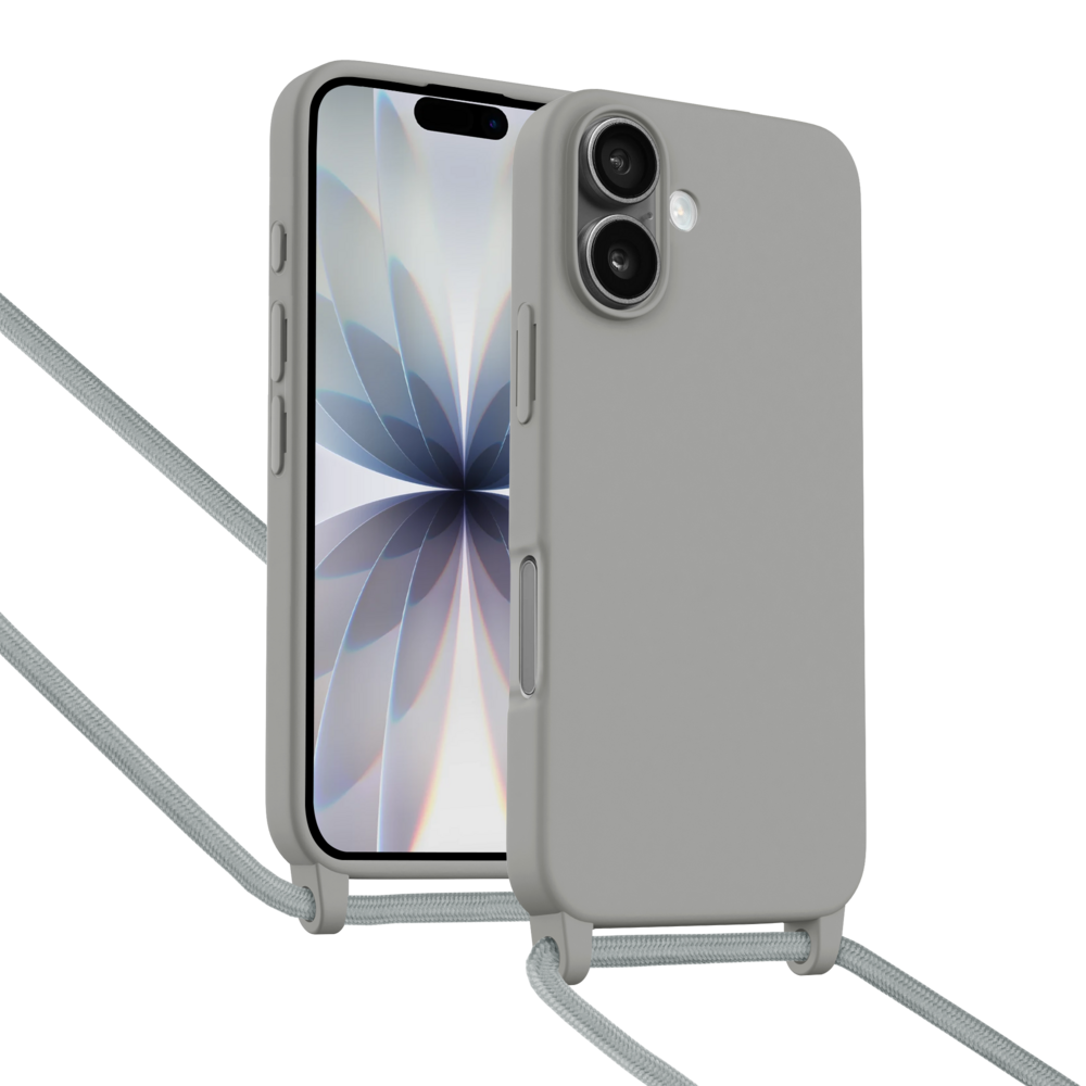 ShieldCase® ShieldCase iPhone 17 Hülle mit Band (Grau) ShieldCase® ShieldCase iPhone 17 Hülle mit Band (Grau)