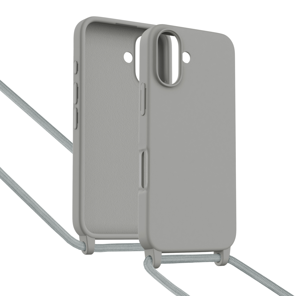 ShieldCase® ShieldCase iPhone 17 Hülle mit Band (Grau) ShieldCase® ShieldCase iPhone 17 Hülle mit Band (Grau)