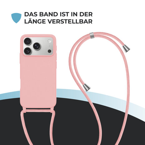 ShieldCase® ShieldCase iPhone 17 Pro Max Hülle mit Band (Rosa) ShieldCase® ShieldCase iPhone 17 Pro Max Hülle mit Band (Rosa)