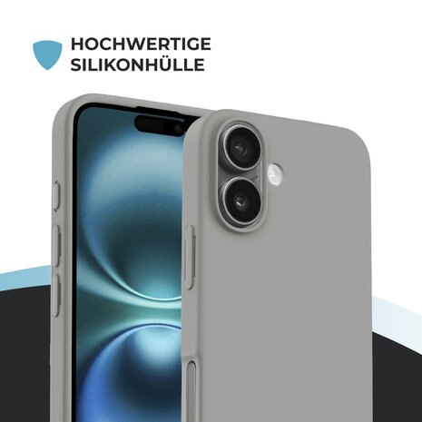 ShieldCase® ShieldCase iPhone 17 Hülle mit Band (Grau) ShieldCase® ShieldCase iPhone 17 Hülle mit Band (Grau)