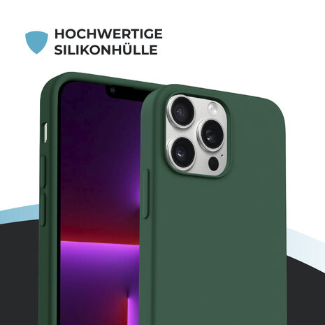 ShieldCase® ShieldCase iPhone 15 Pro Hülle mit Band (Dunkelgrün) ShieldCase® ShieldCase iPhone 15 Pro Hülle mit Band (Dunkelgrün)