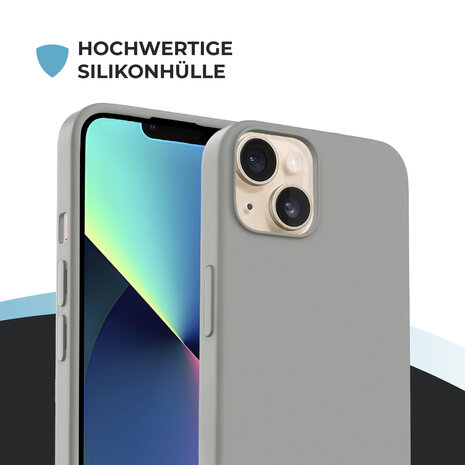 ShieldCase® ShieldCase iPhone 14 Hülle mit Band (Grau) ShieldCase® ShieldCase iPhone 14 Hülle mit Band (Grau)