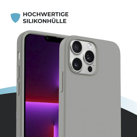 ShieldCase® ShieldCase iPhone 13 Pro Hülle mit Band (Grau) ShieldCase® ShieldCase iPhone 13 Pro Hülle mit Band (Grau)