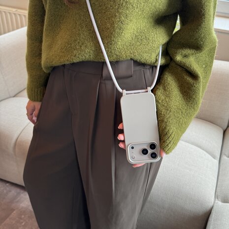 ShieldCase® ShieldCase iPhone 13 Pro Hülle mit Band (Grau) ShieldCase® ShieldCase iPhone 13 Pro Hülle mit Band (Grau)