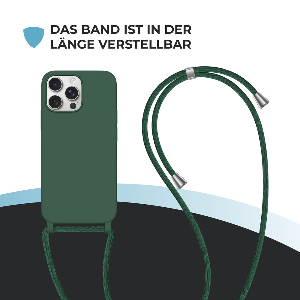ShieldCase® ShieldCase iPhone 13 Pro Max Hülle mit Band (Dunkelgrün) ShieldCase® ShieldCase iPhone 13 Pro Max Hülle mit Band (Dunkelgrün)