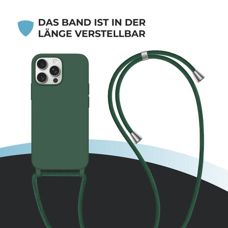 ShieldCase® ShieldCase iPhone 13 Pro Max Hülle mit Band (Dunkelgrün) ShieldCase® ShieldCase iPhone 13 Pro Max Hülle mit Band (Dunkelgrün)