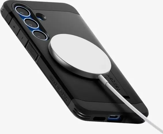 Otterbox Spigen Samsung Galaxy S25 Plus Tough Armor AI MagFit Hülle (Schwarz)