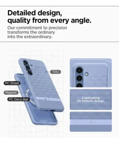 Spigen Spigen Parallax MagFit Hülle für Samsung Galaxy S25 (Violett) Spigen Spigen Parallax MagFit Hülle für Samsung Galaxy S25 (Violett)