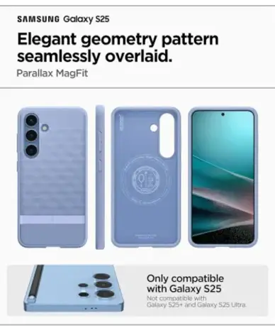 Spigen Spigen Parallax MagFit Hülle für Samsung Galaxy S25 (Violett) Spigen Spigen Parallax MagFit Hülle für Samsung Galaxy S25 (Violett)