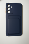 ShieldCase® ShieldCase Samsung Galaxy S25 Ultra Silikonhülle mit Kartenfach (Dunkelblau)