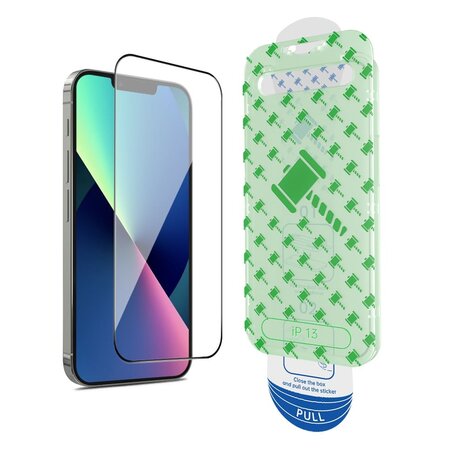Coverzs Coverzs iPhone 13 Displayschutz aus gehärtetem Glas mit Rahmen (2-er Set)