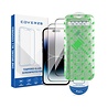 Coverzs Coverzs iPhone 14 Pro Displayschutz aus gehärtetem Glas mit Rahmen (2-er Set)