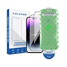 Coverzs Coverzs iPhone 14 Pro Max Displayschutz aus gehärtetem Glas mit Rahmen (2-er Set)