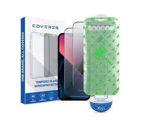Coverzs iPhone 13 Pro Privacy Displayschutz aus gehärtetem Glas mit Rahmen (2-er Set) Coverzs iPhone 13 Pro Privacy Displayschutz aus gehärtetem Glas mit Rahmen (2-er Set)