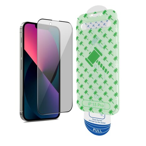 Coverzs Coverzs iPhone 13 Pro Privacy Displayschutz aus gehärtetem Glas mit Rahmen (2-er Set) Coverzs Coverzs iPhone 13 Pro Privacy Displayschutz aus gehärtetem Glas mit Rahmen (2-er Set)