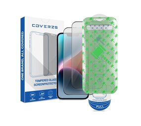 Coverzs iPhone 14 Privacy Displayschutz aus gehärtetem Glas mit Rahmen (2-er Set)
