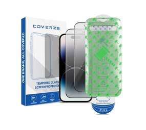 Coverzs iPhone 14 Pro Privacy Displayschutz aus gehärtetem Glas mit Rahmen (2-er Set)