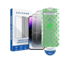 Coverzs iPhone 14 Pro Max Privacy Displayschutz aus gehärtetem Glas mit Rahmen (2-er Set)