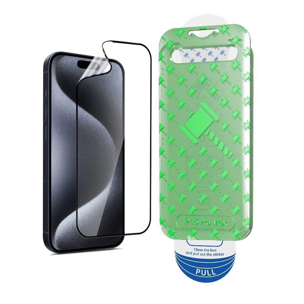 Coverzs Coverzs iPhone 15 Pro Max Flexibles PMMA-Glas Displayschutz mit Rahmen (2-er Set) Coverzs Coverzs iPhone 15 Pro Max Flexibles PMMA-Glas Displayschutz mit Rahmen (2-er Set)