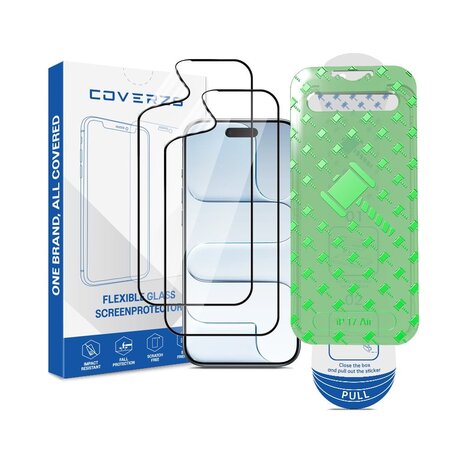 Coverzs Coverzs iPhone Air Flexibles PMMA-Glas Displayschutz mit Rahmen (2-er Set) Coverzs Coverzs iPhone Air Flexibles PMMA-Glas Displayschutz mit Rahmen (2-er Set)