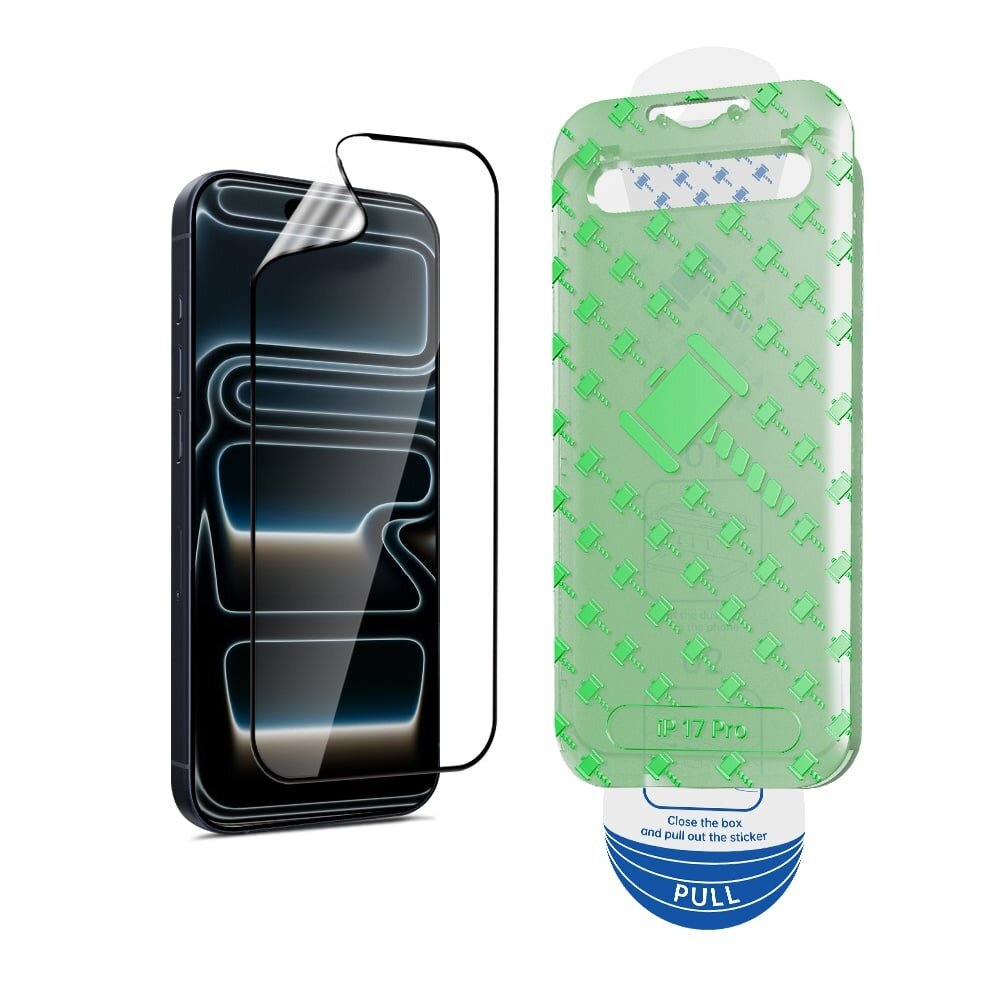 Coverzs Coverzs iPhone 17 Pro Flexibles PMMA-Glas Displayschutz mit Rahmen (2-er Set)