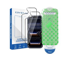 Coverzs iPhone 17 Pro Max Flexibles PMMA-Glas Displayschutz mit Rahmen (2-er Set) Coverzs iPhone 17 Pro Max Flexibles PMMA-Glas Displayschutz mit Rahmen (2-er Set)