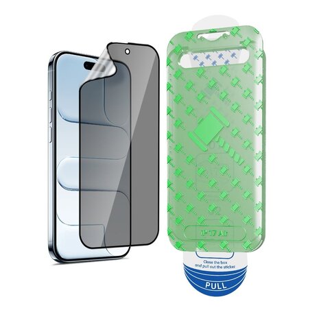 Coverzs Coverzs iPhone Air Flexibles PMMA-Glas Privacy Displayschutz mit Rahmen (2-er Set)