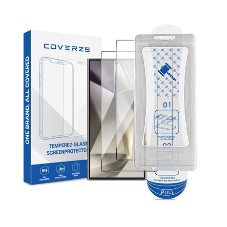 Coverzs Coverzs Samsung Galaxy S24 Ultra Displayschutz aus gehärtetem Glas mit Rahmen (2-er Set) Coverzs Coverzs Samsung Galaxy S24 Ultra Displayschutz aus gehärtetem Glas mit Rahmen (2-er Set)