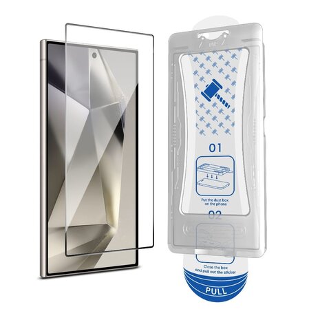 Coverzs Coverzs Samsung Galaxy S24 Ultra Displayschutz aus gehärtetem Glas mit Rahmen (2-er Set) Coverzs Coverzs Samsung Galaxy S24 Ultra Displayschutz aus gehärtetem Glas mit Rahmen (2-er Set)