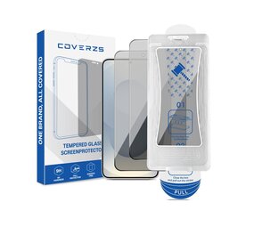 Coverzs Samsung Galaxy S25 Plus Privacy Displayschutz aus gehärtetem Glas mit Rahmen (2-er Set) Coverzs Samsung Galaxy S25 Plus Privacy Displayschutz aus gehärtetem Glas mit Rahmen (2-er Set)