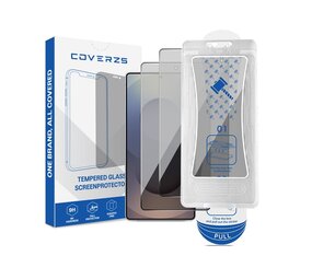 Coverzs Samsung Galaxy S25 Ultra Privacy Displayschutz aus gehärtetem Glas mit Rahmen (2-er Set)