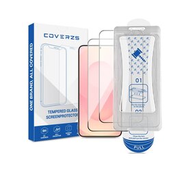 Coverzs Samsung Galaxy S24 Displayschutz aus gehärtetem Glas mit Rahmen (2-er Set) Coverzs Samsung Galaxy S24 Displayschutz aus gehärtetem Glas mit Rahmen (2-er Set)