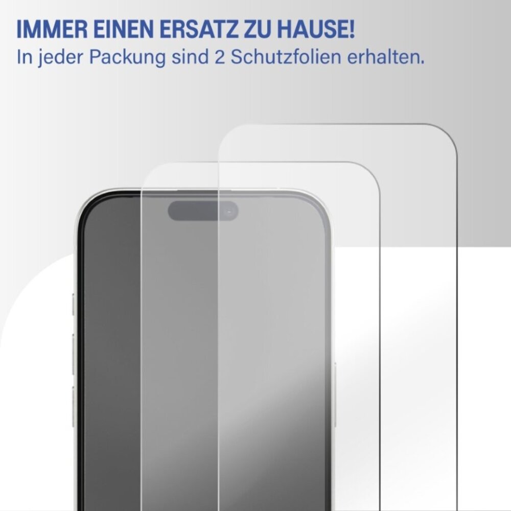 Coverzs Coverzs iPhone 17 Flexibles PMMA-Glas Displayschutz mit Rahmen (2-er Set)