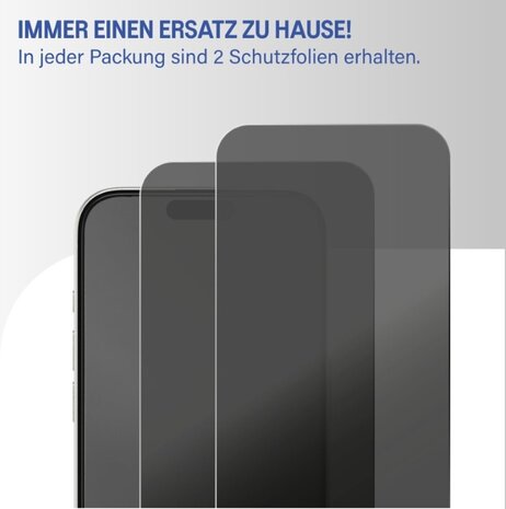 Coverzs Coverzs iPhone 15 Flexibles PMMA-Glas Privacy Displayschutz mit Rahmen (2-er Set) Coverzs Coverzs iPhone 15 Flexibles PMMA-Glas Privacy Displayschutz mit Rahmen (2-er Set)