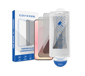 Coverzs Samsung Galaxy S25 Privacy Displayschutz aus gehärtetem Glas mit Rahmen (2-er Set)