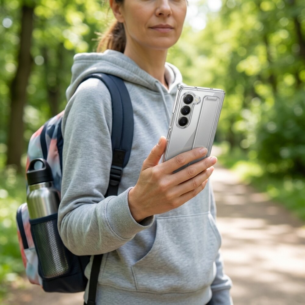 ShieldCase® ShieldCase Samsung Galaxy Z Fold 6 Silikonhülle mit Tragegriff (Transparent) ShieldCase® ShieldCase Samsung Galaxy Z Fold 6 Silikonhülle mit Tragegriff (Transparent)