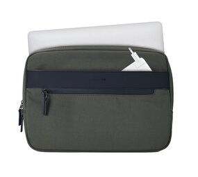 Coverzs Nylon-Canvas-Laptoptasche - 15,6 Zoll (dunkelgrün)