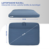 Coverzs Coverzs Luxus-Laptop-Hülle mit zusätzlichem Fach - 15,6 Zoll (blau)