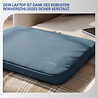 Coverzs Coverzs Luxus-Laptop-Hülle mit zusätzlichem Fach - 14 Zoll (blau)