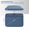 Coverzs Coverzs Luxus-Laptop-Hülle mit zusätzlichem Fach - 14 Zoll (blau)