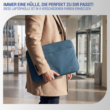 Coverzs Coverzs Luxus-Laptophülle mit zusätzlichem Fach - 13 Zoll (blau) Coverzs Coverzs Luxus-Laptophülle mit zusätzlichem Fach - 13 Zoll (blau)