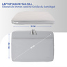 Coverzs Coverzs Luxus-Laptop-Hülle mit zusätzlichem Fach - 15,6 Zoll (hellgrau)