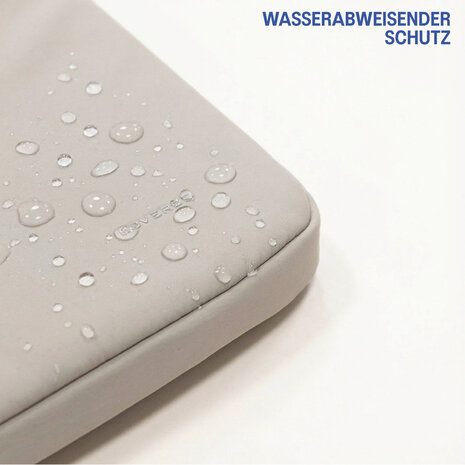 Coverzs Coverzs Luxus-Laptop-Hülle mit zusätzlichem Fach - 14 Zoll (hellgrau)