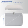 Coverzs Coverzs Luxus-Laptop-Hülle mit zusätzlichem Fach - 14 Zoll (hellgrau)